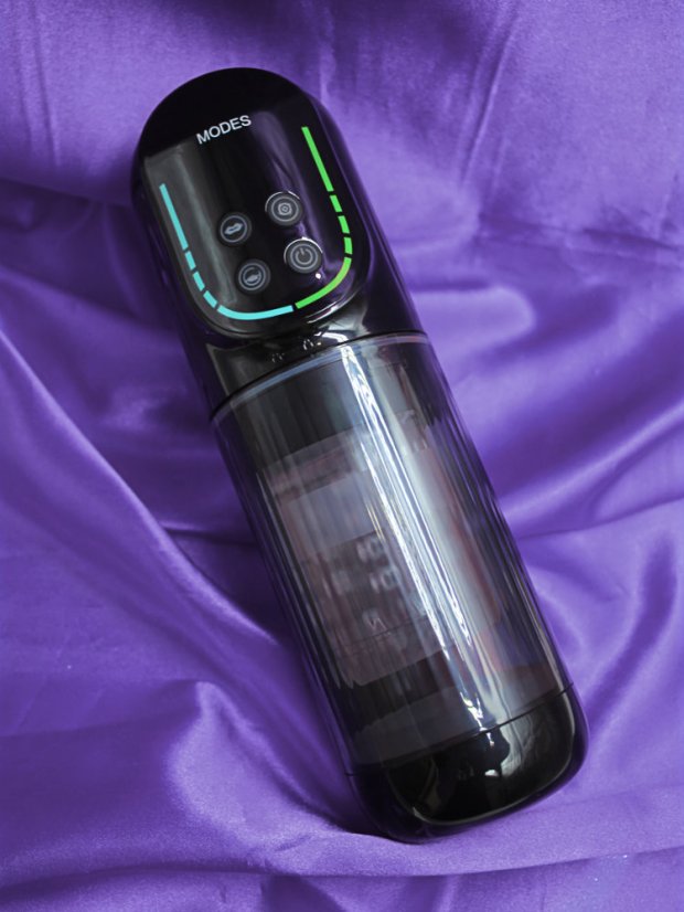 Luxusní automatický masturbátor Everycom Heavenly Eye 3v1 - Barva: Černá