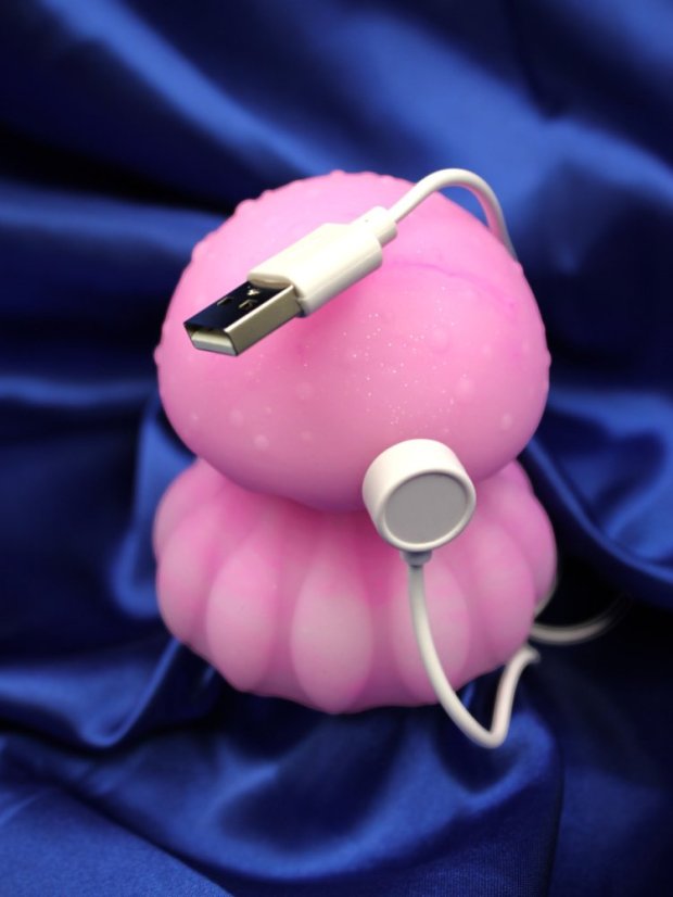 Svítící stimulátor klitorisu Zepu Pink Zoom Jellyfish Light