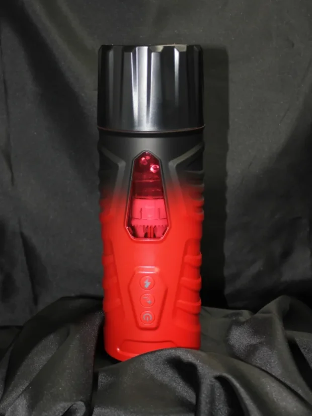 Automatický rotační masturbátor Everycom Black Knight 3D s přirážením