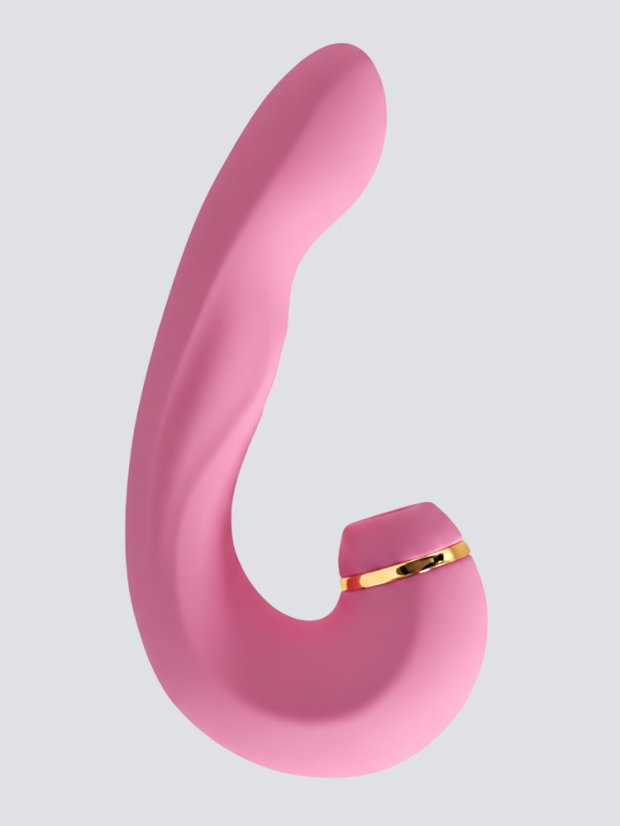 Pulzační vibrátor se stimulátorem klitorisu DKK Allure Pulse 2 - Barva: Růžová