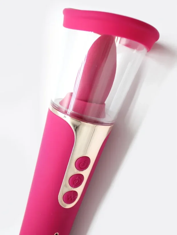 Vibrační vakuová pumpa S-Hande Sabrina 3v1 s jazýčkem na klitoris