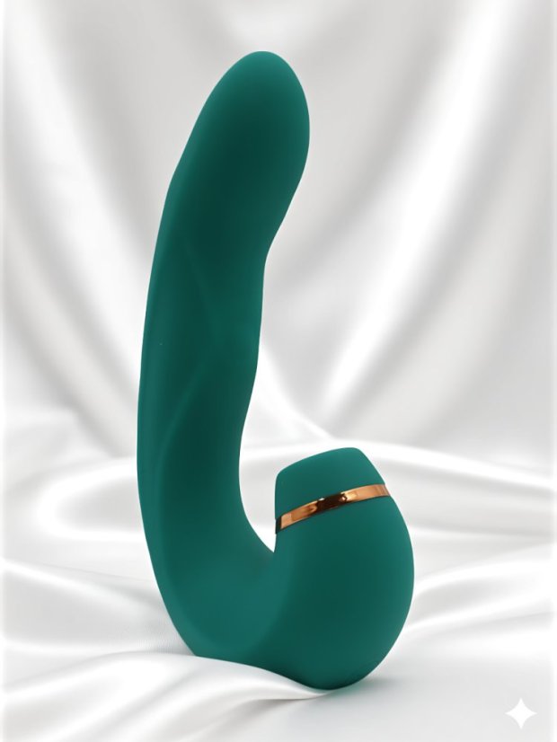 Pulzační vibrátor se stimulátorem klitorisu DKK Allure Pulse 2 - Barva: Zelená