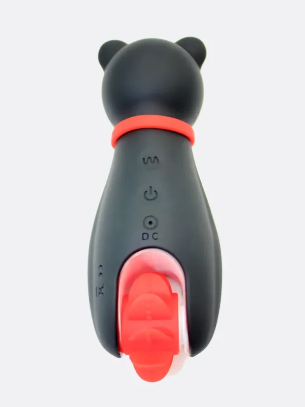 Sací stimulátor klitorisu DK Toys Teddy s rotačními jazýčky
