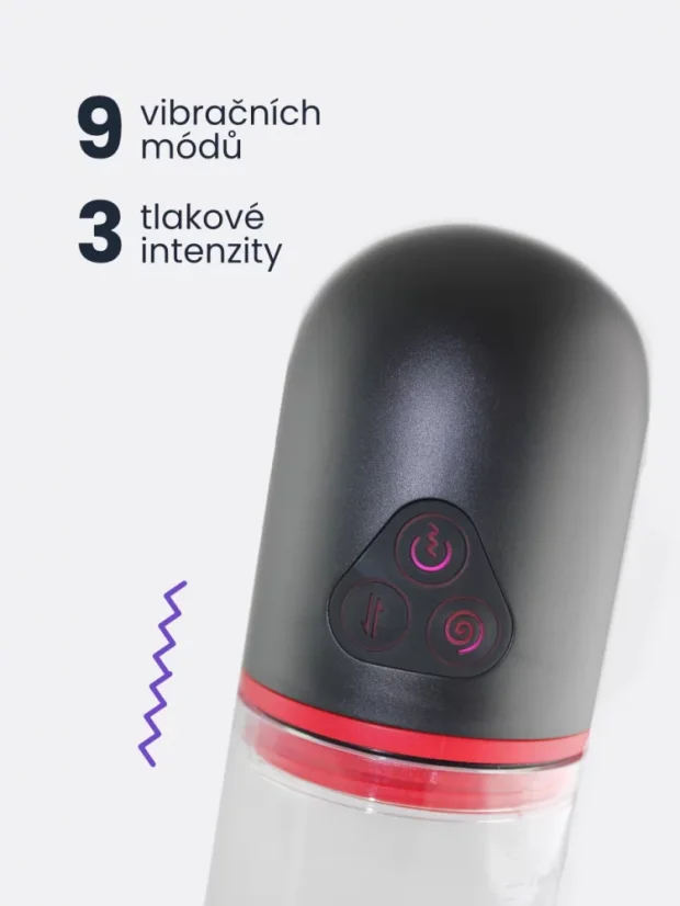 Vakuová pumpa pro muže S-Hande Air se sáním a vibracemi