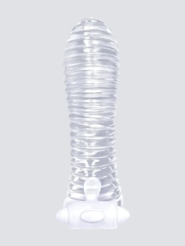 Vibrační návlek na penis se stimulátorem klitorisu Icon Ribbed