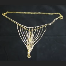 Řetízkové kalhotky gold