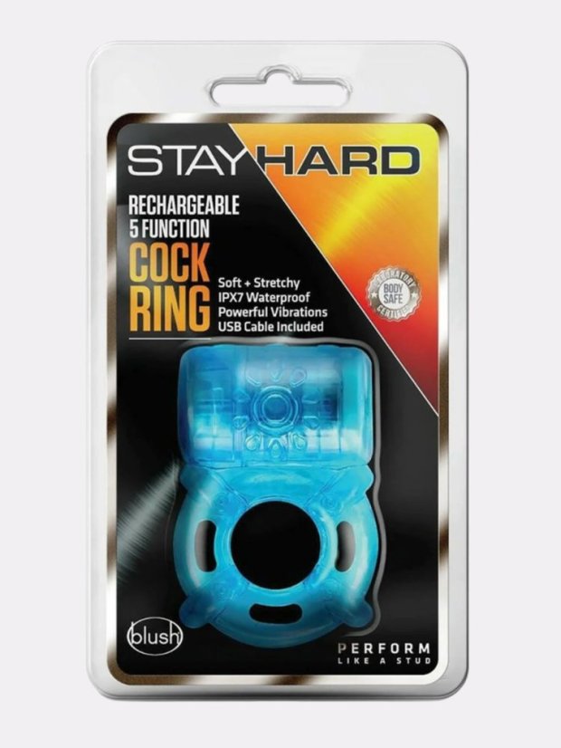 Vibrační erekční kroužek Blush Stay Hard