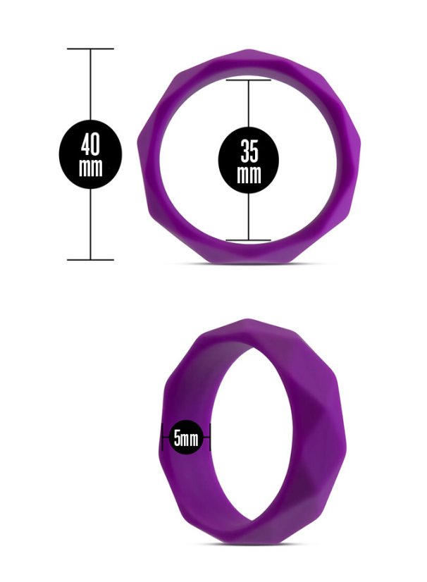 Silikonový erekční kroužek BLUSH Wellness