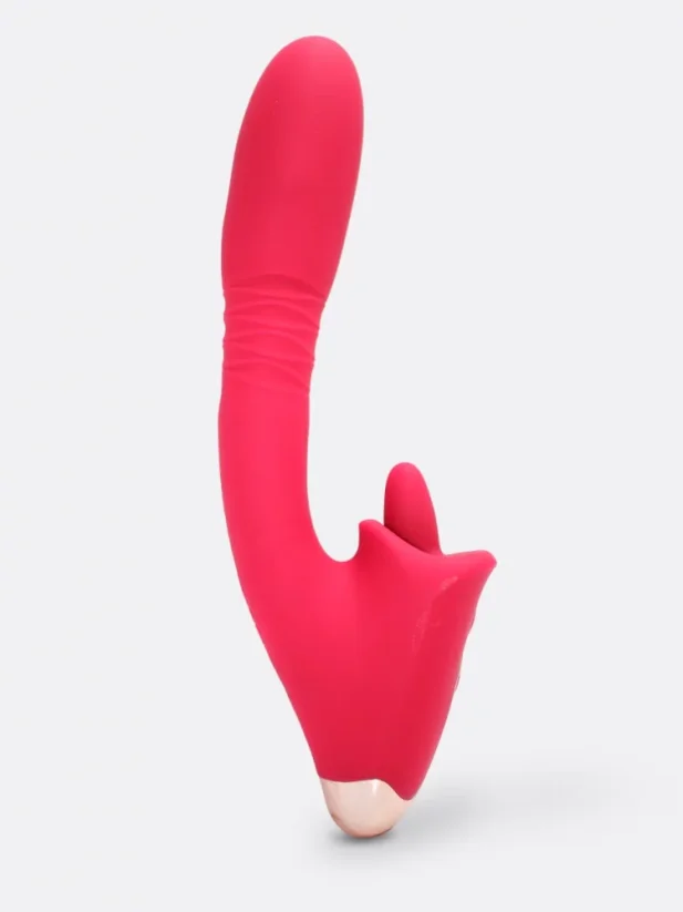 Přirážecí vibrátor s jazýčkem na klitoris S-Hande Condice