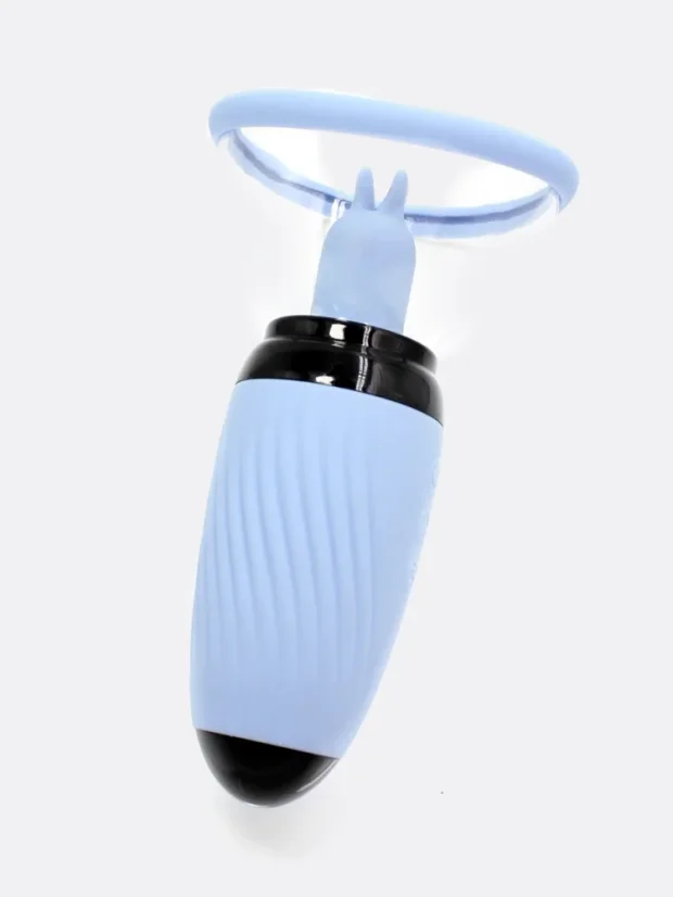 Vakuová pumpička pro ženy DKK Tongue Twist s jazýčkem - Barva: Modrá