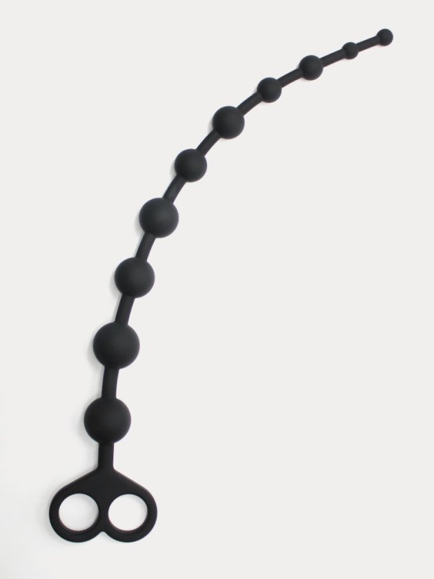 Silikonové anální kuličky DKK Basic Beads - Barva: Černá