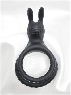Dvojitý erekční kroužek DKK Bunny Ring