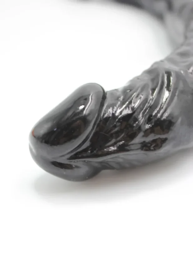 Oboustranné dildo DK Toys XXL Double Ender 41 cm - Barva: Černá