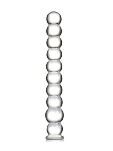 Rovné skleněné dildo King