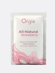 Lubrikační gel s příchutí Orgie All Natural Strawberry 2 ml