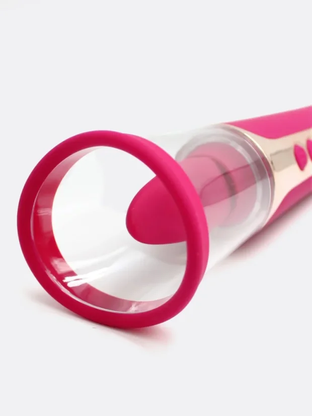 Vibrační vakuová pumpa S-Hande Sabrina 3v1 s jazýčkem na klitoris