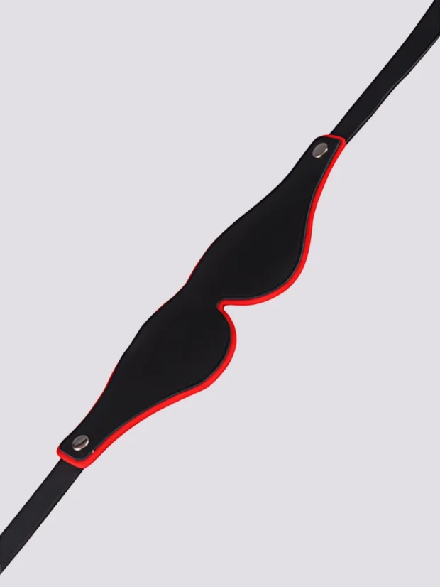 Maska na oči BlackRed z pravé kůže