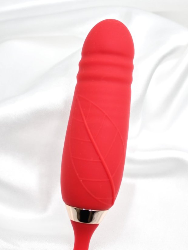 Stimulátor klitorisu DKK Love Petal s přirážecím minivibrátorem
