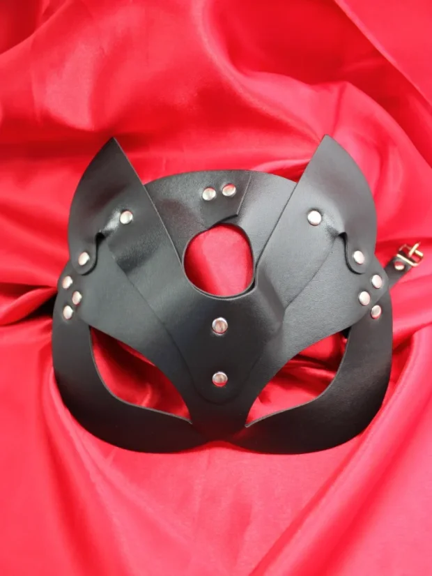 BDSM maska DK Toys Cat Woman - Barva: Fialová
