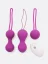 Sada vibračních venušiných kuliček DK Toys Purr Balls s ovladačem - Barva: Růžová