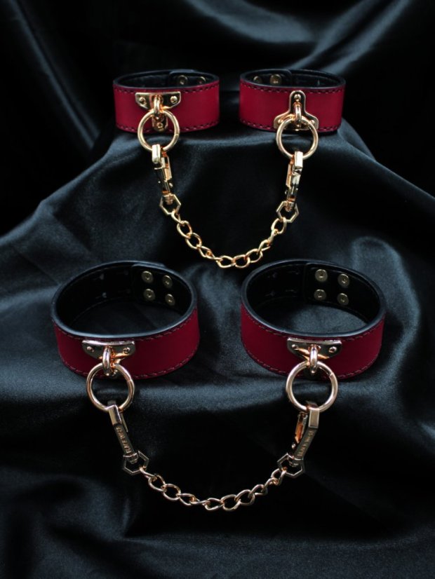 Luxusní BDSM sada z veganské kůže DKK Cosplay Games