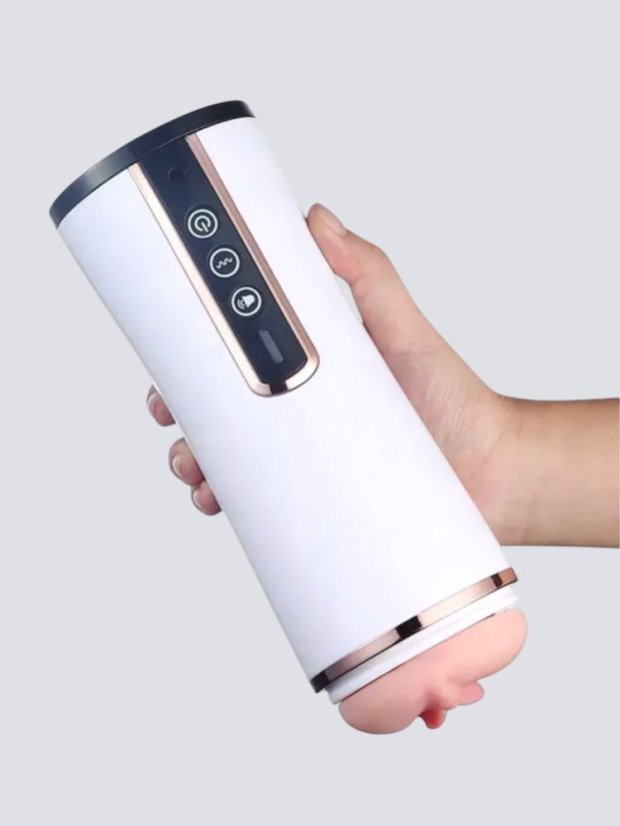 Vzdychající automatický masturbátor Everycom Tender s funkcí sání