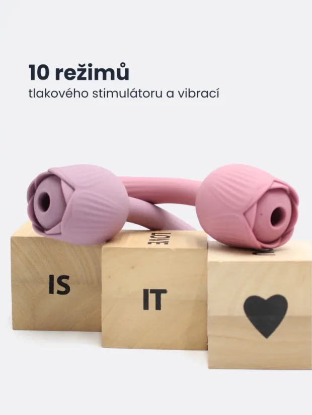 Sací stimulátor klitorisu Style Vibes Delightful Rose - Barva: Fialová