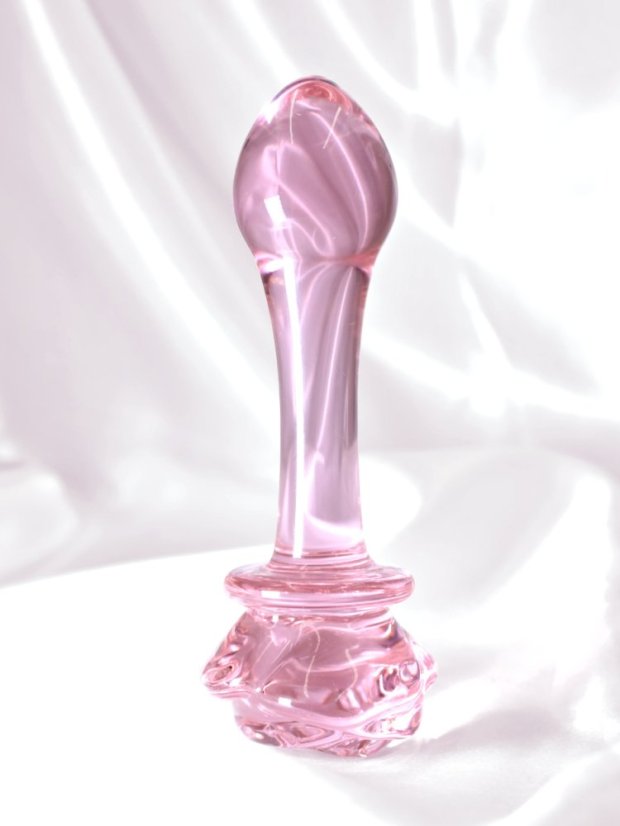 Skleněné dildo DKK Crystal Rose