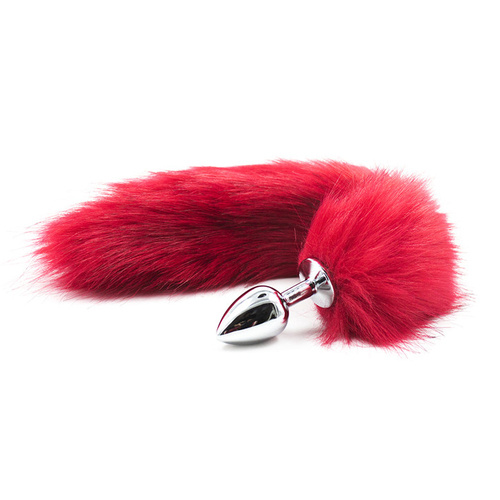 Anální kolíček Naughty fox, červený