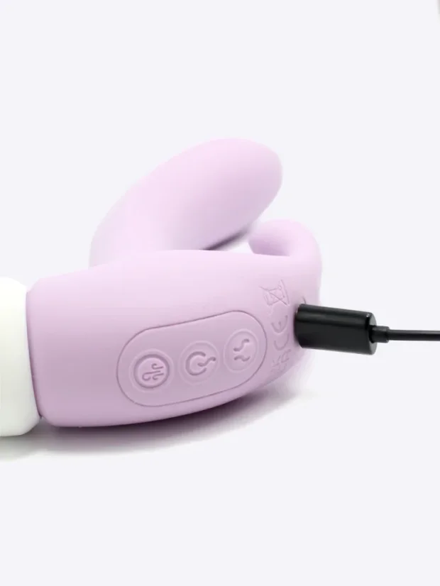 Multifunkční sací vibrátor S-Hande Hammer Rabbit s vibračními oušky