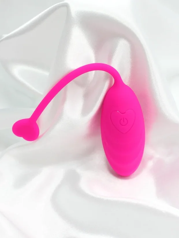 Vibrační vajíčko DK Toys Siren ovládané mobilem - Barva: Růžová