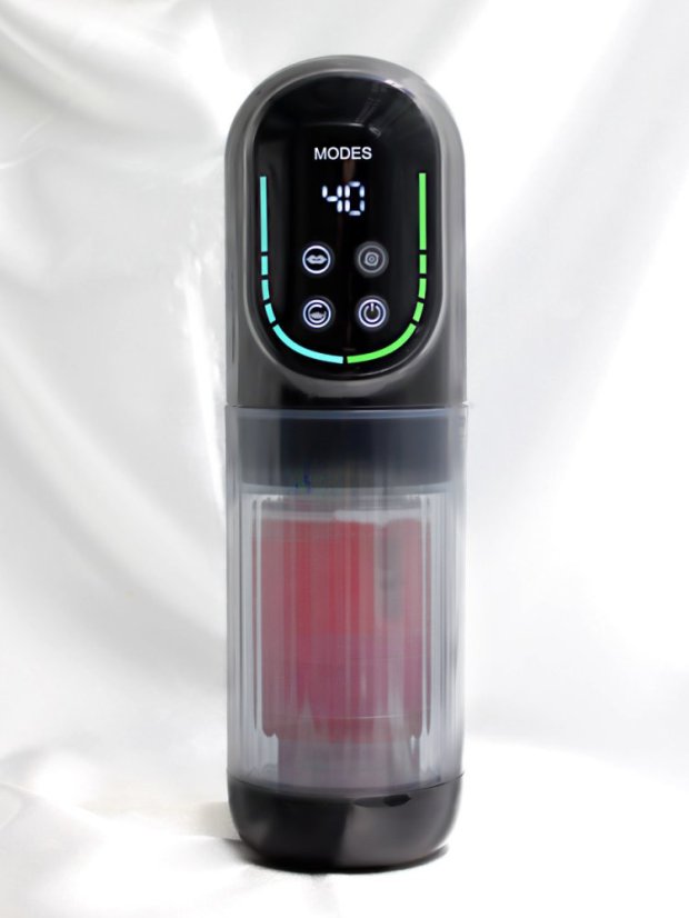 Luxusní automatický masturbátor Everycom Heavenly Eye 3v1 - Barva: Červené