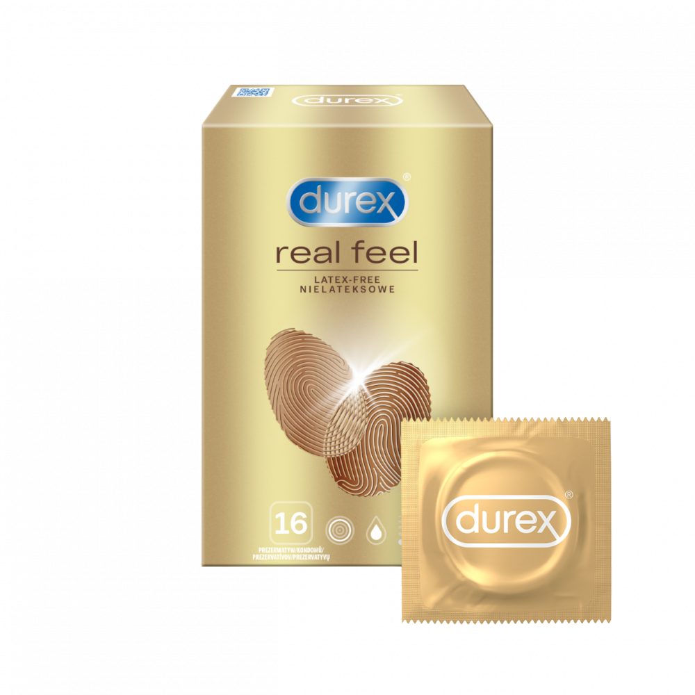 Durex Real Feel 16 kondomů v krabičce